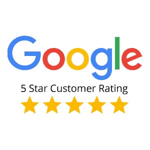 Google 5 star customer rating badge