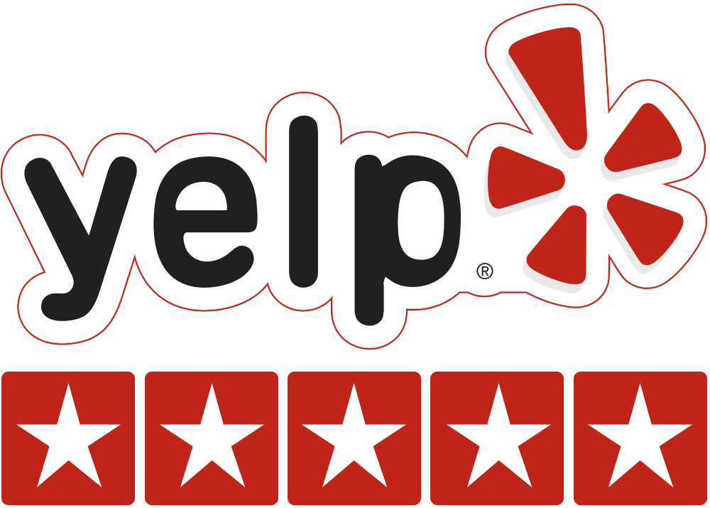 5 stars on yelp badge